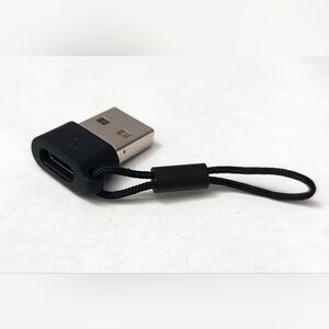USB-A Male to USB-C Female Adapter (cell phone charger)